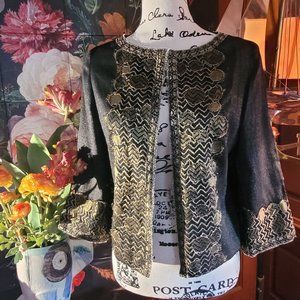 Gorgeous & elegant Andrew Gn lightweight embroidered lace dinner jacket - Eu 38